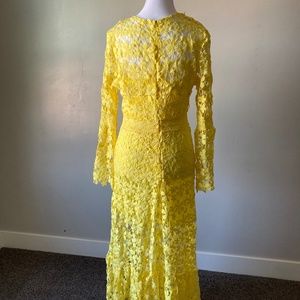lace style summer stunner, unknown brand, size small, yellow